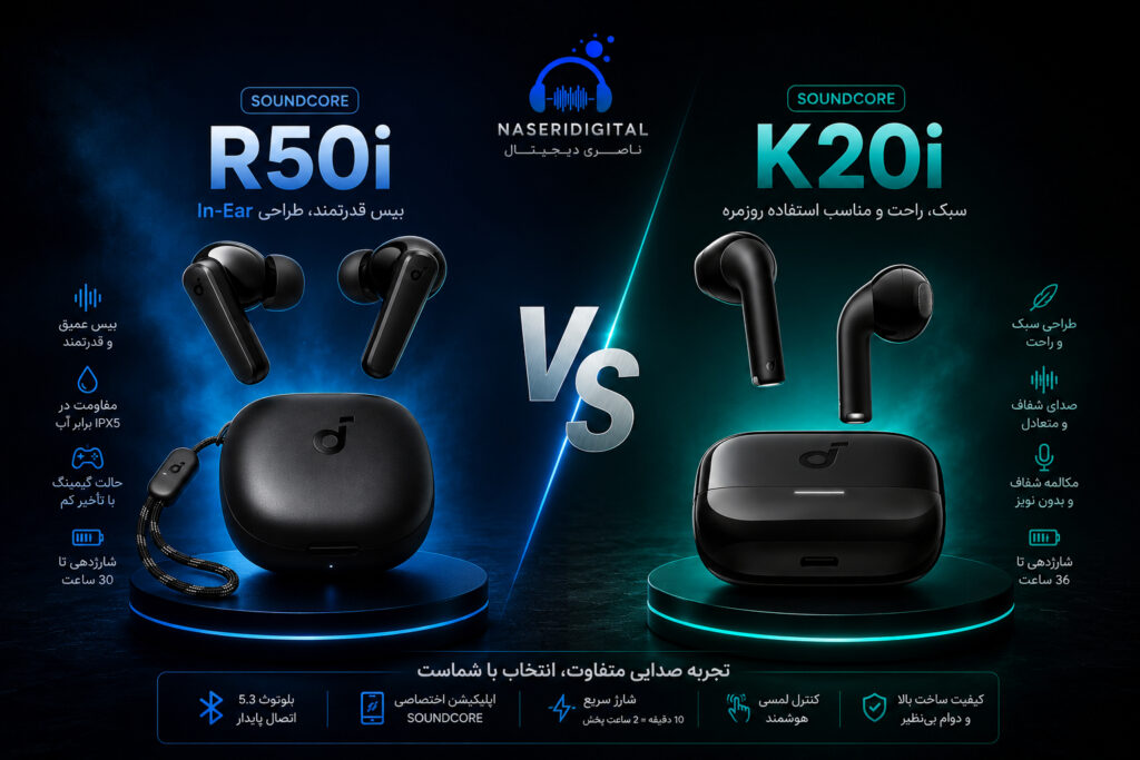 مقایسه K20i و R50i