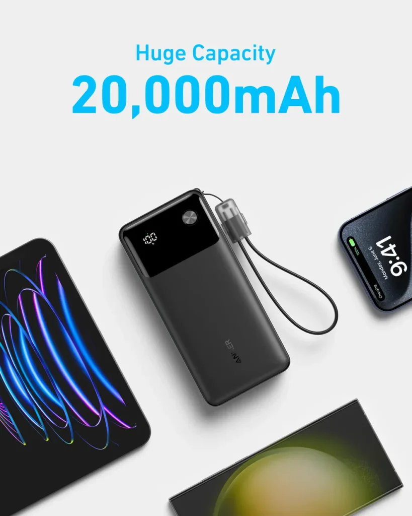 پاوربانک 20 هزار 30 وات انکر